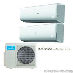 CLIMATIZZATORE CONDIZIONATORE INVERTER DUAL SPLIT 9000+12000