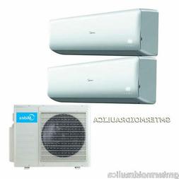 CLIMATIZZATORE CONDIZIONATORE INVERTER DUAL SPLIT 9000+18000
