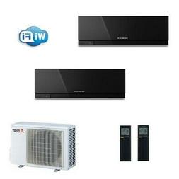 Condizionatore Mitsubishi Dual Kirigamine ZEN Nero 7000+1200