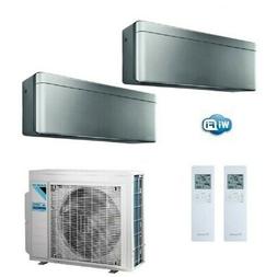 Condizionatore Daikin  Dual Stylish Argento WiFi 15+15  Clim