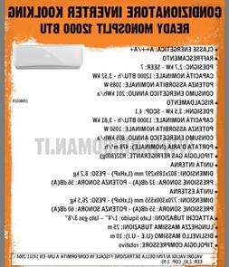 Condizionatore monosplit inverter 12000BTU - NUOVO