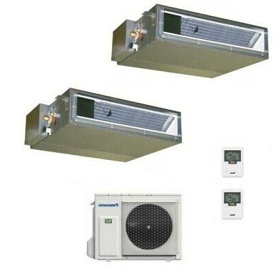 condizionatore dual split canalizzato bassa prevalenza 9000