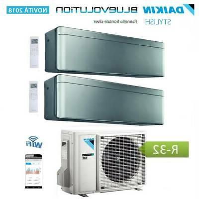 condizionatore dual split stylish silver r 32