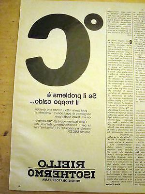 pubblicita advertising 1977 condizionatori d aria riello