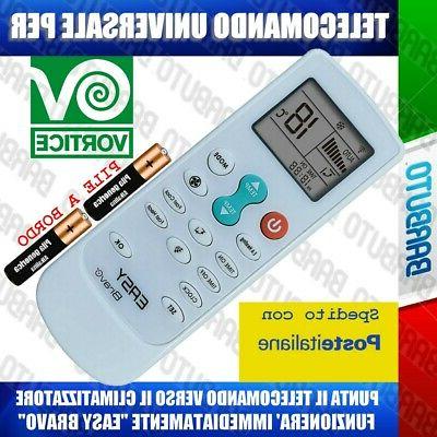 telecomando universale per climatizzatore condizionatore vor