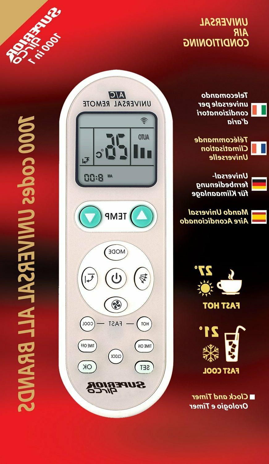 telecomando universale per condizionatori 1000 codici