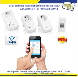 Set 3 Prese Spine Smart WI-FI + 1 telecomando. Controllo da 