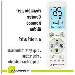 TELECOMANDO PER CONDIZIONATORE COMFEE KOMECO MIDEA ARIA COND