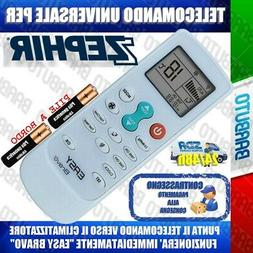 TELECOMANDO UNIVERSALE PER CLIMATIZZATORE CONDIZIONATORE ZEP