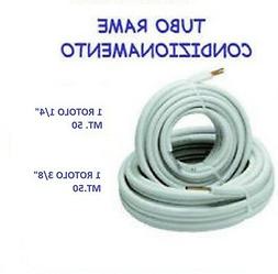 TUBO ROTOLO RAME 50 MT.1/4" + 50 MT.3/8" CONDIZIONAMENTO CLI
